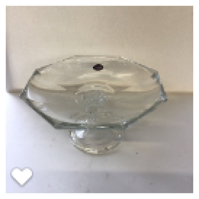 Serveer plateau crystal glass 29.5x15Cm